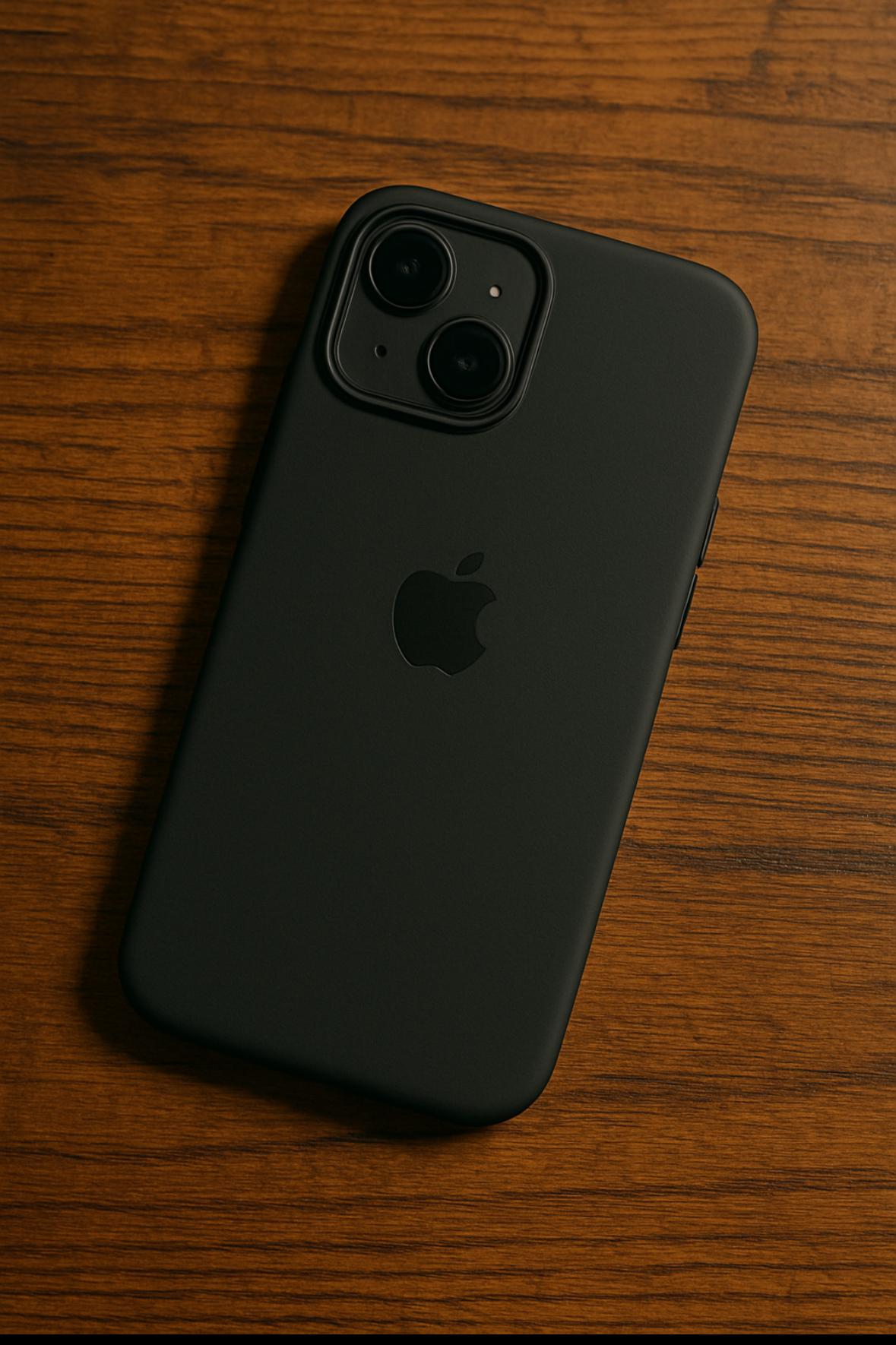 iPhone 15 Black Silicon Case